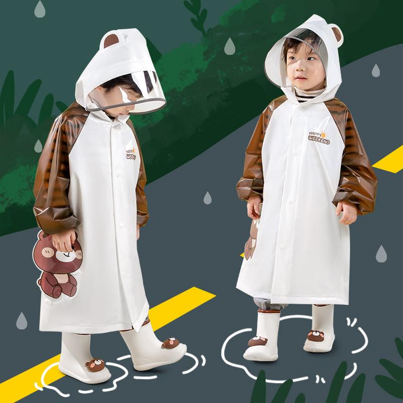 レインコート キッズ 子供用 ベビー 男の子 女の子 かわいい 動物 アニマル柄 幼稚園 保育園 遠足 撥水 防水 軽量 リュック対応 カッパ 雨具 アウトドア