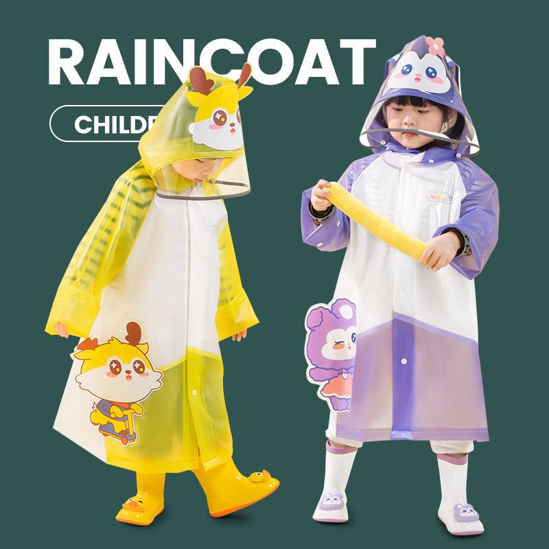 レインコート キッズ 子供用 かわいい 撥水加工 リュック対応 男の子 女の子 ベビー 幼児 小学生 遠足 幼稚園 保育園 アウトドア