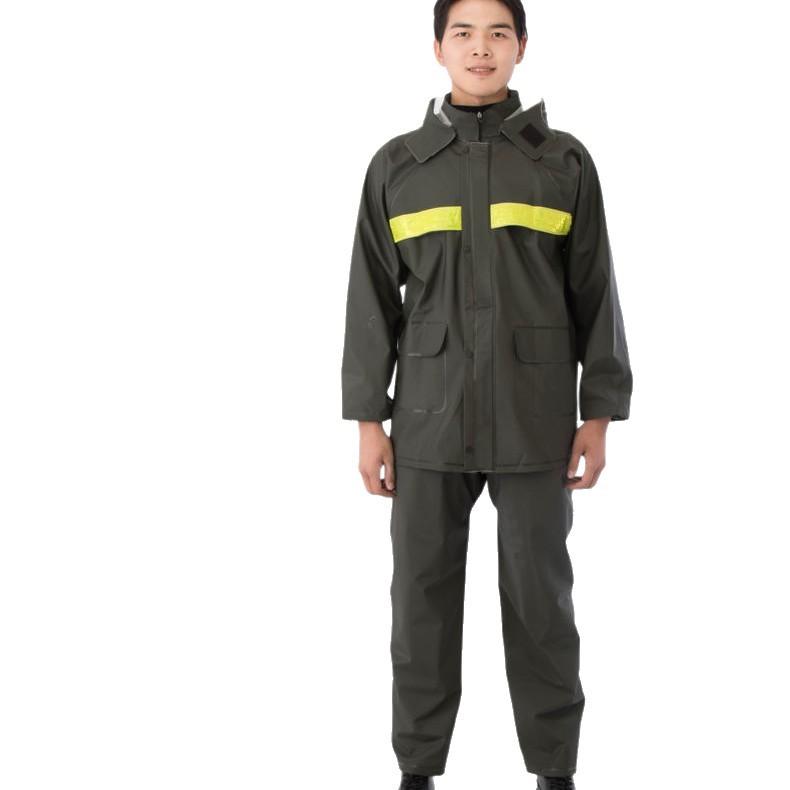 レインコート メンズ 男性用 上下セット 厚手 ニット生地 防水 防暴雨 バイク 自転車 アウトドア ワーク 現場 作業用 大人用 セパレートタイプ 通気性 カ...