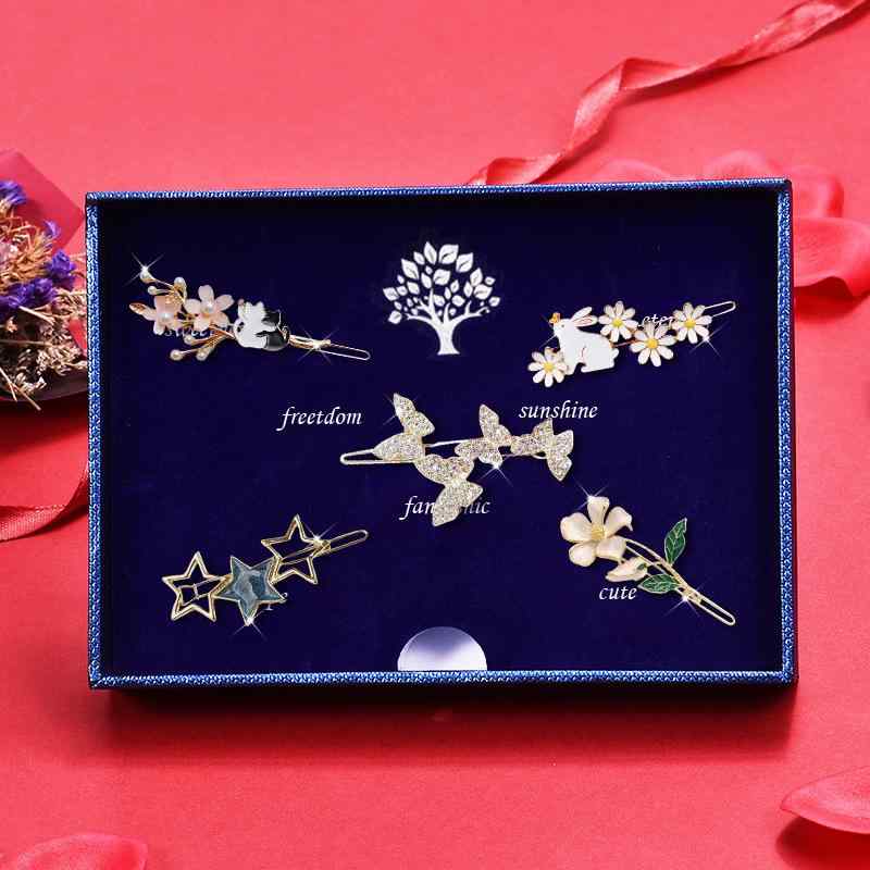 ヘアピン レディース ヘアアクセサリー セット かわいい サイドヘアクリップ 合金 電気メッキ加工 猫 ..