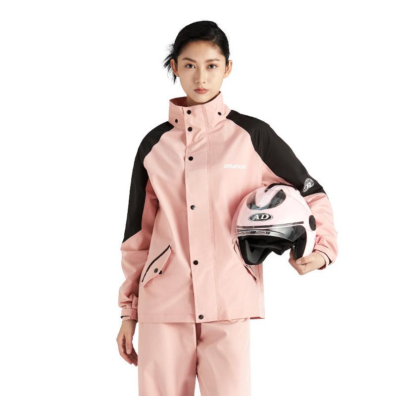 レインコート レディース メンズ バイク用 セパレートタイプ 男性用 女性用 厚手 防水 防雨 オートバイ 自転車 通勤 通学 アウトドア 釣り 作業用 ブラッ...