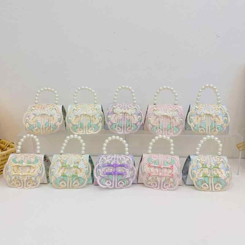 子供用バッグ レトロ 国風 盤扣 シ