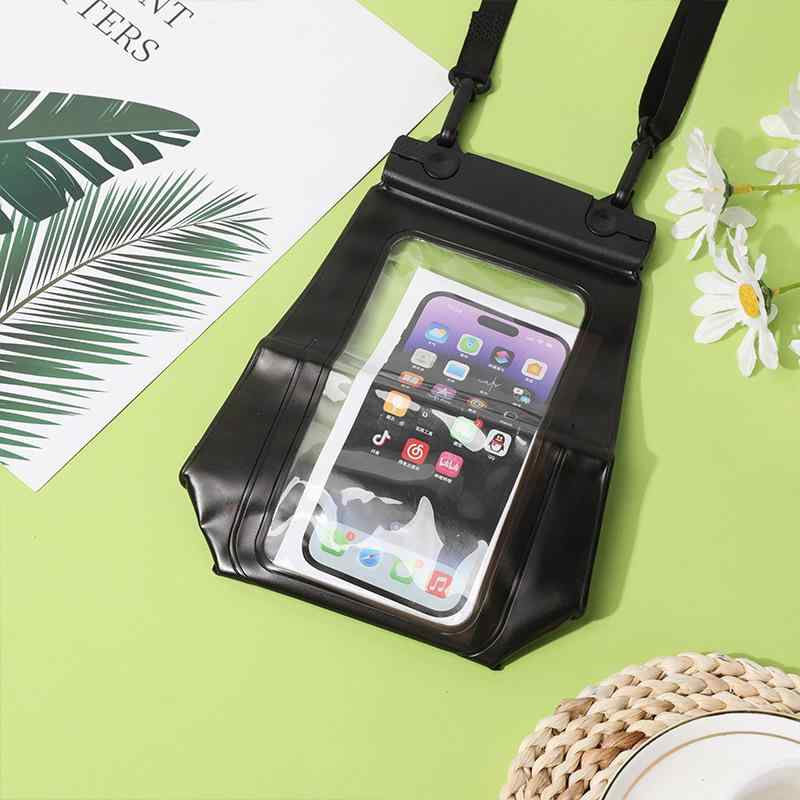 防水バッグ 子供 大人 兼用 スマートフォン用 防水ケース 大容量 29.66cm 8.9インチ 潜水 海水浴 プー..