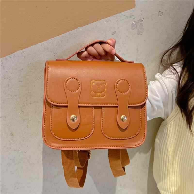 リュックサック キッズ 子供用 PUレザー テディベア カワイイ ミニリュック 幼稚園 保育園 通園バッグ ..