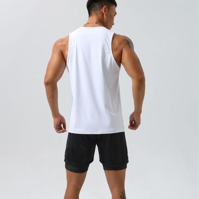 メンズ タンクトップ トレーニングウェア ノースリーブ スポーツ ランニング 筋トレ 速乾性 伸縮性 ジムウェア