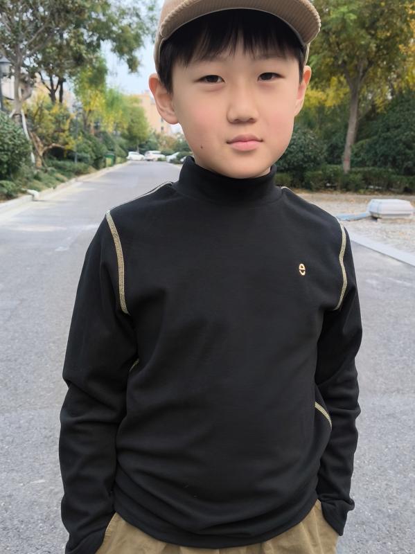 子供用インナーシャツ 秋冬 スポーツ 高襟 接触冷感 あったか 130cm 140cm 150cm 160cm 170cm