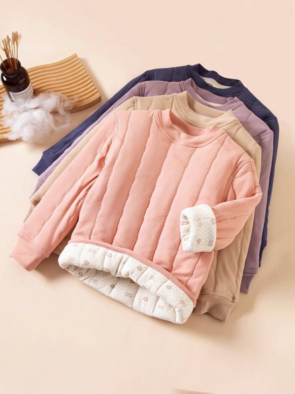 子供用綿入りインナー 中綿入りスクールウェア 厚手 防寒 暖か ポリエステル 秋冬 ピンク系 グレー カーキ ブルー パープル