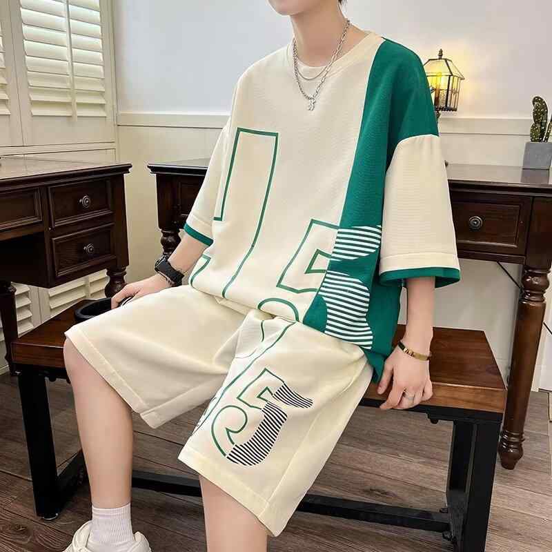 メンズ 部屋着 半袖Tシャツ ハーフパンツ 上下セット 男性用 ワッフル 接触冷感 通気性 スポーツ アウトドア