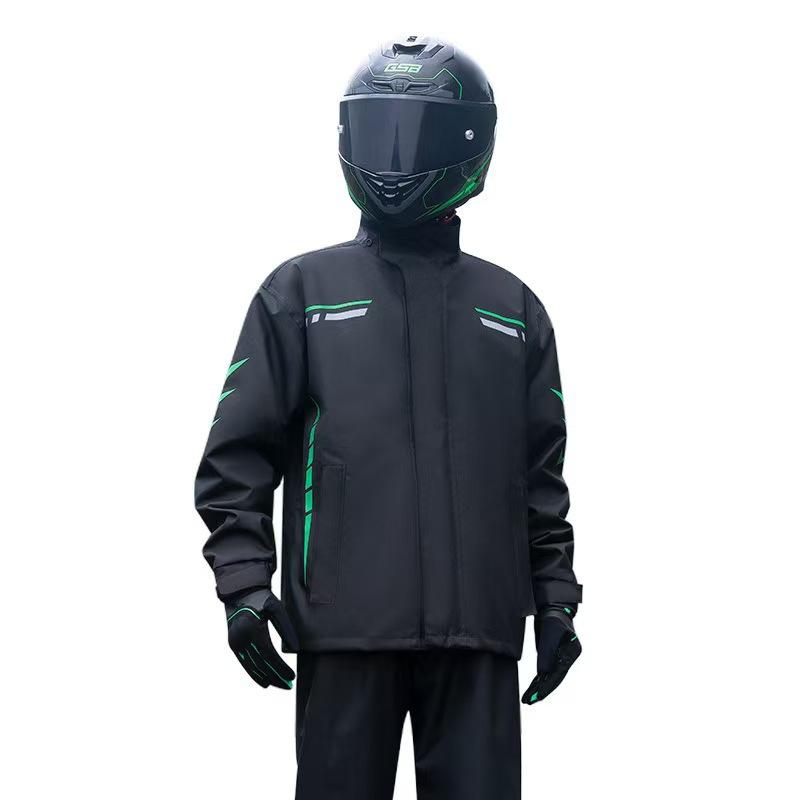 バイク用レインコート 男性用 上下セット 防水 防風 作業着 配達員 オートバイ スクーター 原付 撥水 ..