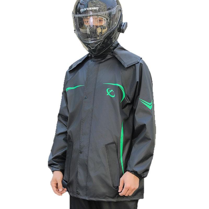 レインコート バイク用 メンズ 暴雨対策 セパレートタイプ 防水 オートバイ 雨具 カッパ 厚手 ポケット ファスナー付き 通気性 メッシュ裏地
