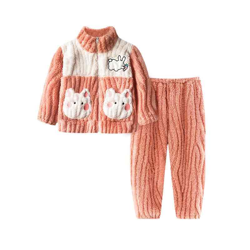 子供服 パジャマ 女の子 秋冬 厚手 フランネル 暖かい ルームウェア キッズ ベビー 高学年 寝巻き 上下..