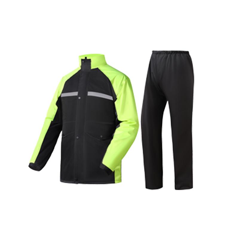 レインウェア 男性用 上下セット オートバイ バイク用 セパレートタイプ 防水 防風 ブラック グリーン ..