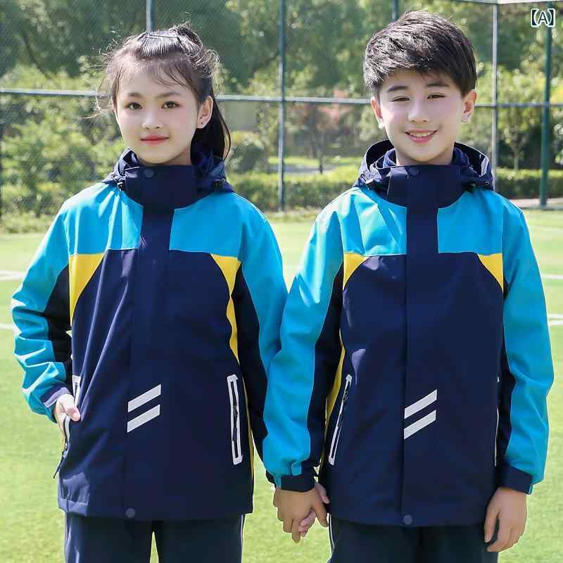 スクールウェア キッズ 防寒着 上下セット 防水 防風 ジャケット パンツ 2点セット 男の子 女の子 子供用 ウインドブレーカー アウトドア 登山 スキー スケート 通学