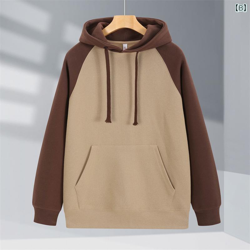 パーカー 男性用 プルオーバー スウェットシャツ 薄手 ゆったり カジュアル 綿 チームウェア ロゴ プリント 秋冬