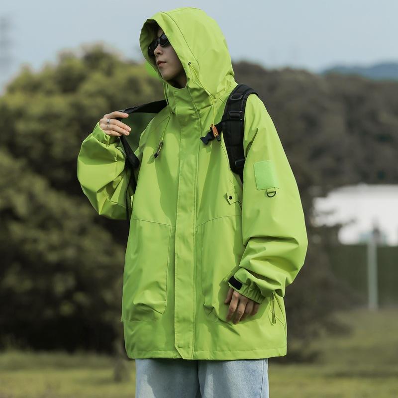 ジャケット メンズ レディース 防水 撥水 防風 マウンテンパーカー アウトドア 登山ウェア 多機能 作業着 秋冬 カーキ ブラック グリーン パープル ブラウン