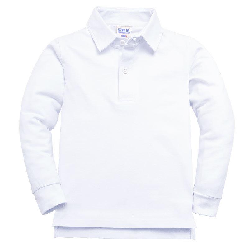 子供服 Tシャツ 長袖 男女兼用 ポロシャツ 小学生 中学生 大学生 スクールシャツ 制服 綿100% 白 黒 無地 襟付き トップス 普段着 部屋着 スポーツ 春秋