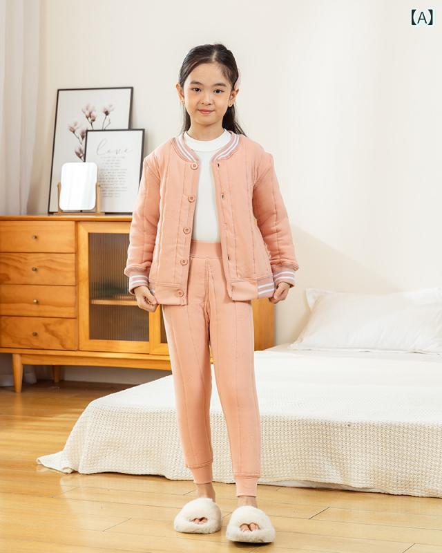 子供用 インナー 上下セット 小学生 羊毛 温変 保温 秋冬 加絨 加厚 野球服風 あったか 120cm 130cm 140cm 150cm 160cm
