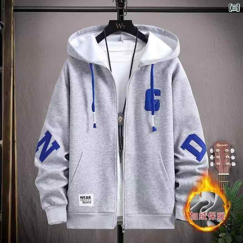 スウェット メンズ 秋冬用 裏起毛 青少年 学生 冬用 厚手 ジップアップ パーカー アウター カジュアル 普段使い ルームウェア ポリエステル混紡 ブラック グレー ホワイト M L XL 2XL 3XL