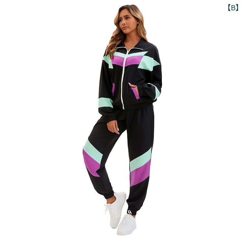 ジャケット &amp; パンツ 男女兼用 ディスコ ヒップホップ ダンス 衣装 80年代 レトロ ポリエステル 舞台 演出 服 民族 部落 ハロウィン コスチューム