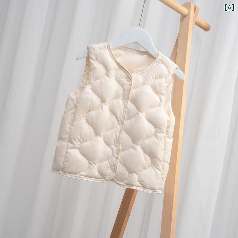 子供用ベスト 秋冬 子供用ダウンベスト ダウンジャケット 男の子 女の子 中綿ベスト 防寒 チョッキ アウター 軽量