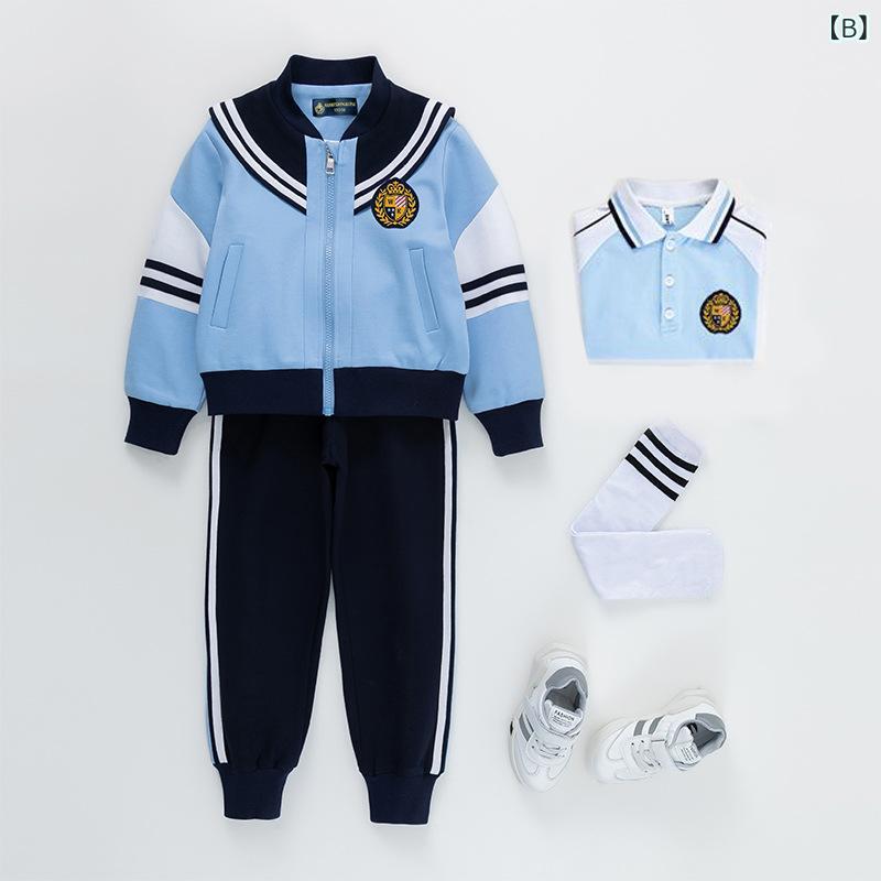 小学生 スクールウェア 上下セット 春夏 ジャージ 幼稚園 制服 子供服 ファッション イングランド風 スポーツ 男女兼用 キッズ 班服 100cm 110cm 120cm 130cm 140cm 150cm 160cm 170cm 180cm