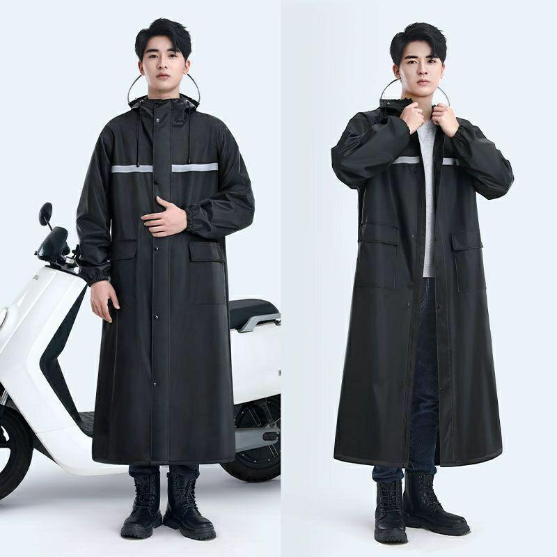 レインコート 男性用 女性用 アウトドア 徒歩 厚手 ロング丈 作業用 清掃 警備 防水