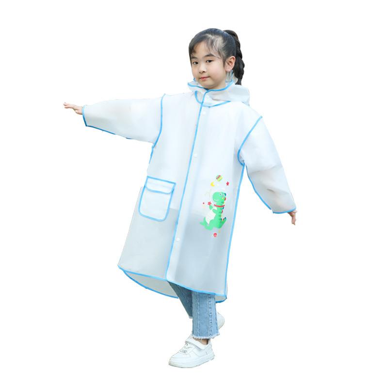 レインコート キッズ 男の子 女の子 子供用 全身防水 カッパ 幼稚園 保育園 幼児 EVA 厚手 軽量 かわいい ブルー ピンク ホワイト 桃色 浅青
