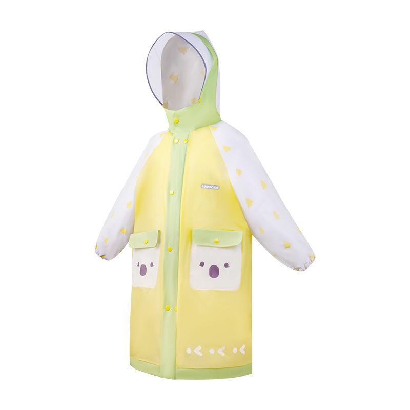 子供用レインコート 男の子 女の子 小学生 通学用 防水 リュック対応 薄荷海塩ブルー 草苺クリームピンク チーズレモンイエロー 95〜145cm