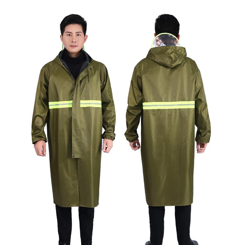 レインコート 男性用 女性用 アウトドア 厚手 ロング丈 作業用 工事用 防水 防災