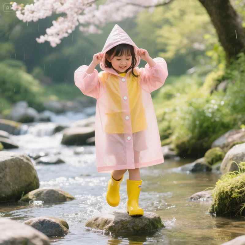 レインコート キッズ 子供用 男の子 女の子 小学生 防水 厚手 リュック対応 全身 幼稚園 保育園 透明