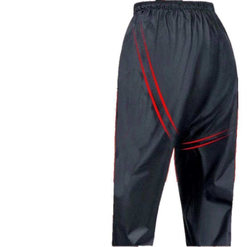 レインパンツ 防水パンツ 男性用 女性用 大人用 ライダー バイク 釣り 厚手 耐摩耗性 防暴雨 ズボン オックスフォード織 墨黒 無地