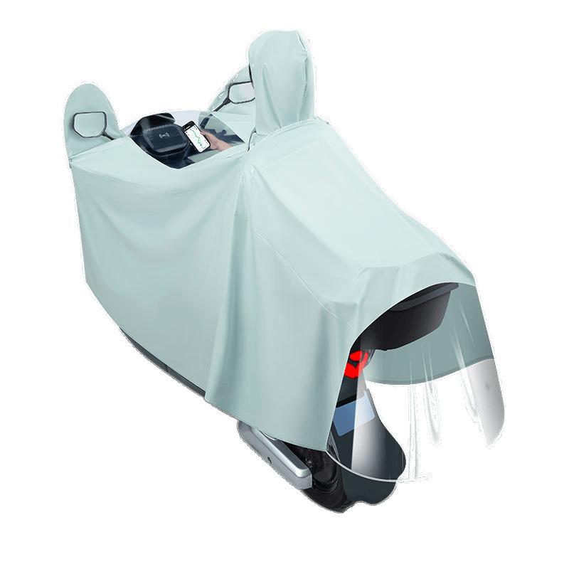 レインコート レディース メンズ バイク用 電気自動車 厚手 ロング丈 全身 防水 防雨