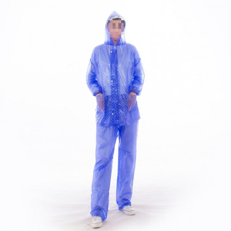 レインコート レディース メンズ バイク用 セパレートタイプ 防水 厚手 透明 ロング丈 電気自動車 スクーター 通勤 通学 作業用 防雨 防風 ブルー ピンク...