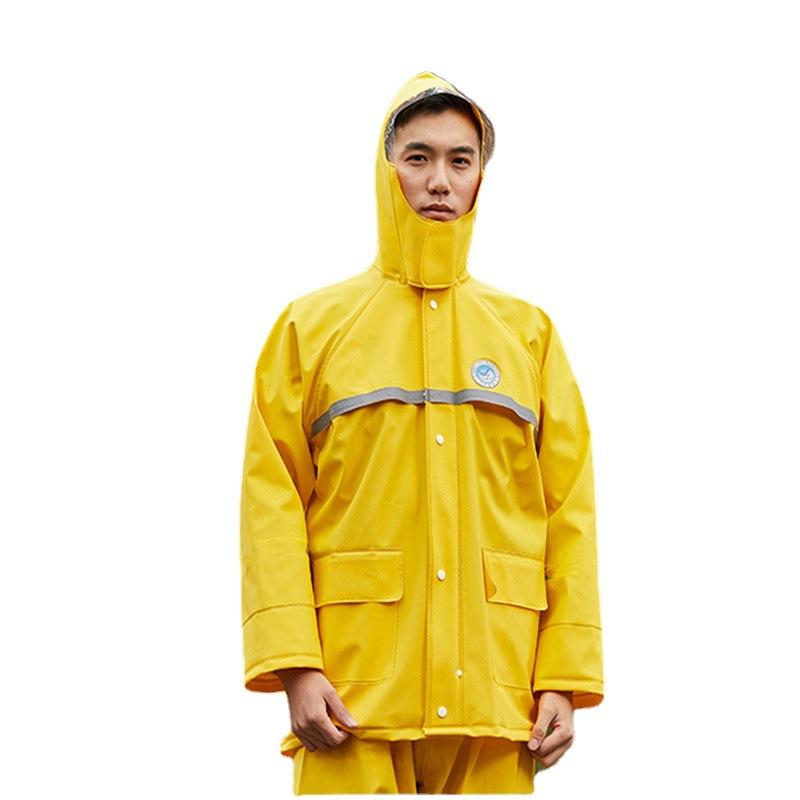 レインコート メンズ 男性用 上下セット 厚手 防水 防暴雨 バイク 配達 フード付き ブラック 黒 カーキ..