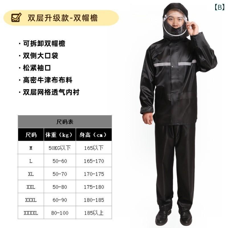 レインウェア 男性用 オリーブグリーン アウトドア バイク 釣り 厚手 上下セット 防水 防災