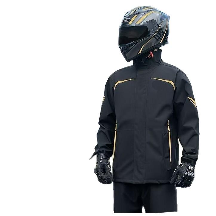 バイク用レインウェア 上下セット 男性用 女性用 セパレートタイプ レインコート 耐水圧 防水 防風 オートバイ 原付 スクーター 通勤 通学 釣り アウトドア 黒 金 赤 緑 グレー