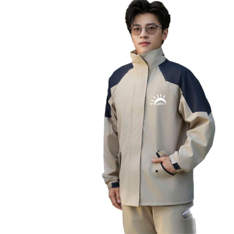 バイク用レインウェア 男性用 上下セット 暴雨対策 反射材付き オートバイ 自転車 スクーター レインスーツ アウトドア ワークマン 釣り 配達員 防水 防風