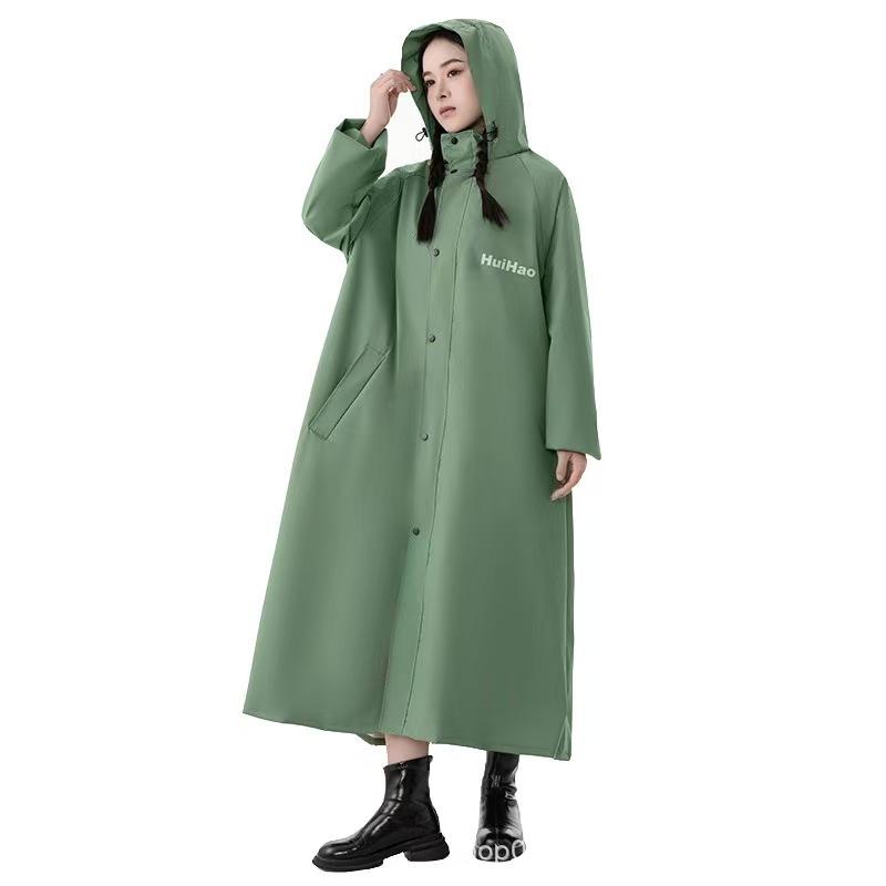 レインコート レディース バイク用 男性用 ロング丈 全身 防水 防風 人車分離式 自転車用 ポンチョ カーキ ブラック 撥水 厚手