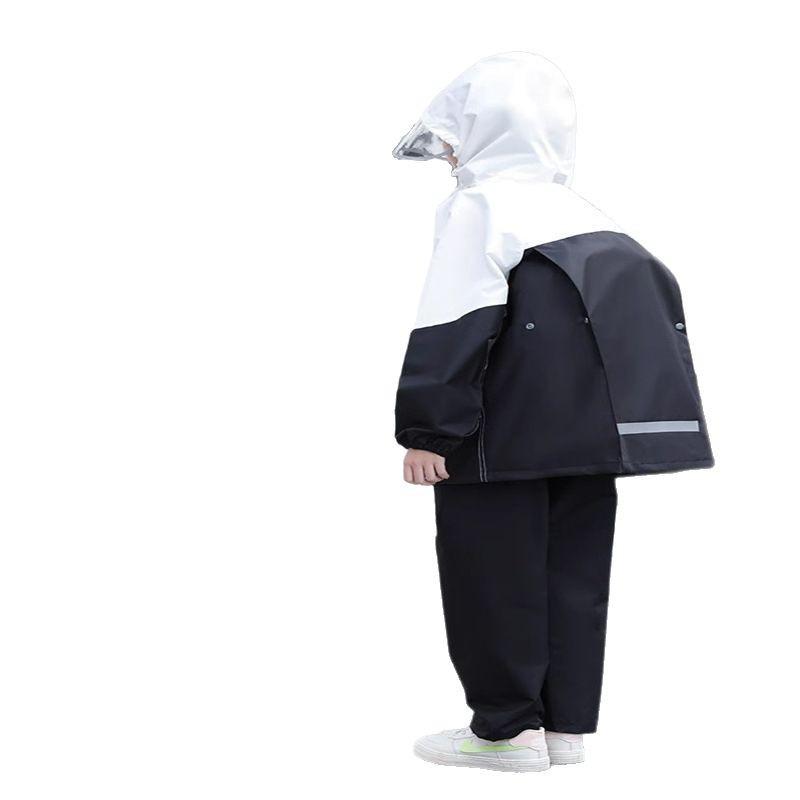 レインコート キッズ 子供用 上下セット 男の子 女の子 学生 自転車 通学 撥水 防水