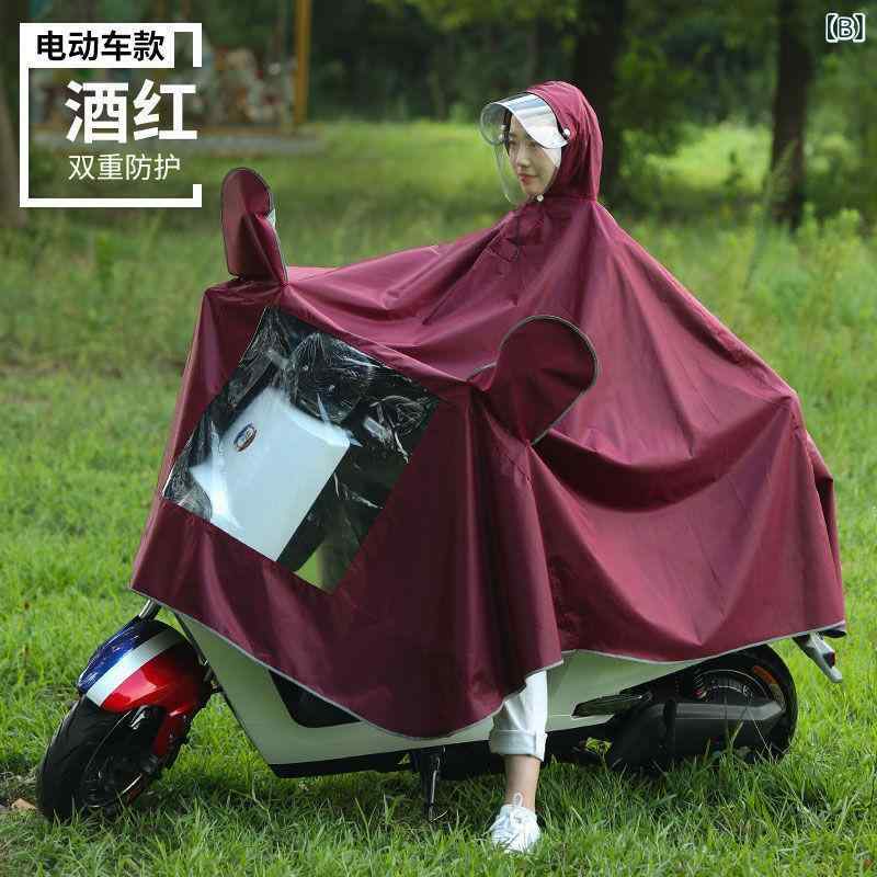 レインコート レディース メンズ 大人用 自転車 バイク 厚手 防水 防風 シングル 軽量 通勤 通学 アウトドア 大きいサイズ ブルー レッド