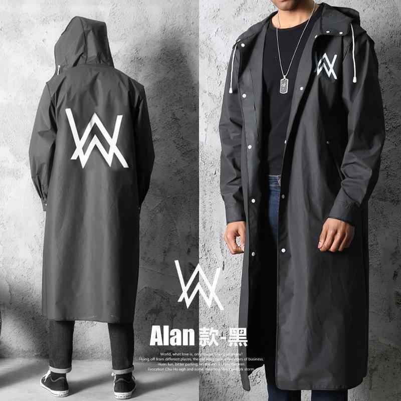 レインコート 男性用 メンズ ロング丈 ポンチョ EVA素材 厚手 防水 防風 フード付き 大きいサイズ アウトドア 通勤 通学 バイク 自転車 おしゃれ ブラ...