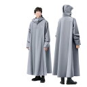 レインコート レディース バイク用 ポンチョ 男性用 電気自動車 厚手 ロング丈 全身 防水 防災 オックスフォード