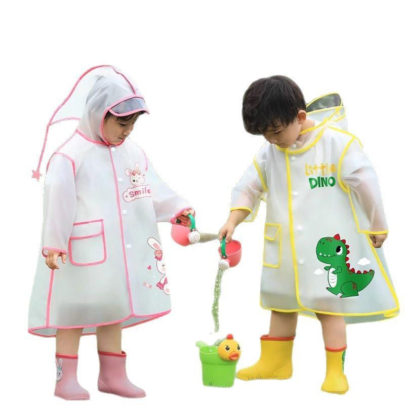 レインコート キッズ 男の子 恐竜 カートゥーン 幼稚園 女の子 ベビー 子供 学生 通学 全身 防水 レインポンチョ