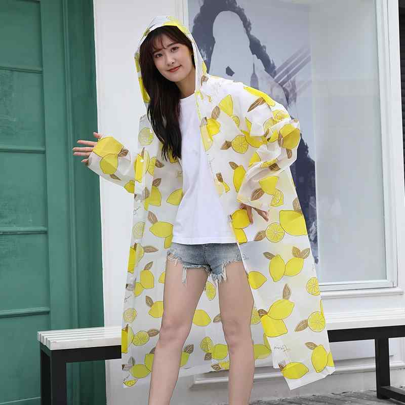 レインコート レディース メンズ 男女兼用 厚手 EVA素材 ロング丈 大人用 学生用 防水 撥水 フード付き 無地 軽量 コンパクト 携帯 通学 通勤 徒歩 ...