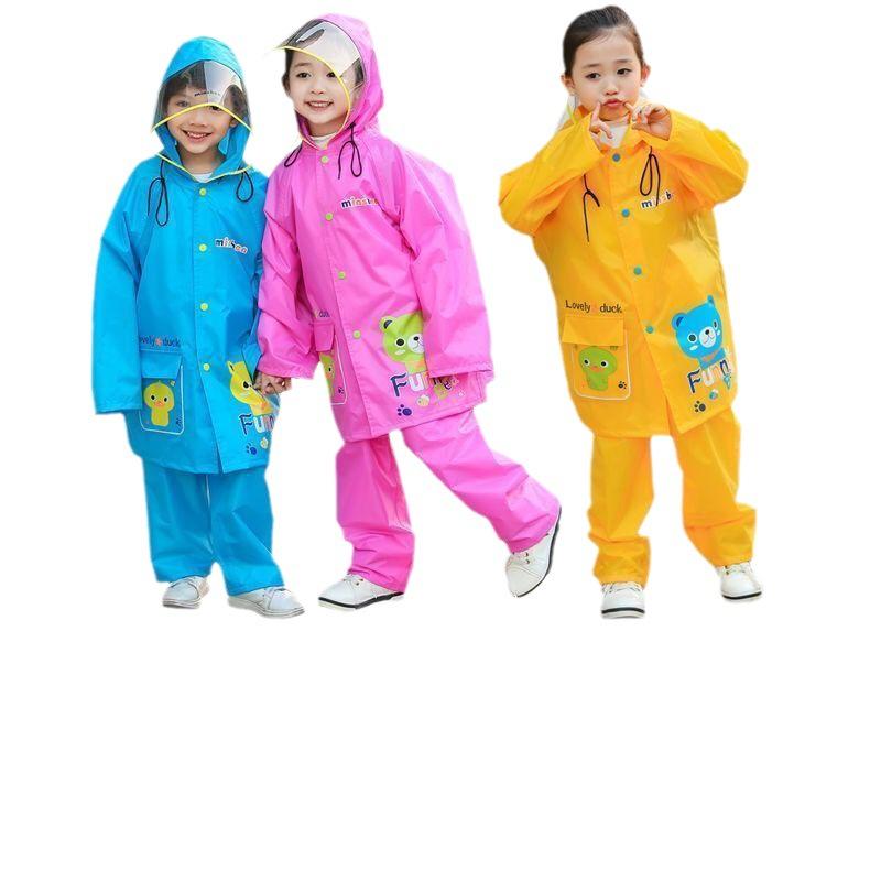 レインコート キッズ 子供用 レインパンツ セットアップ 男の子 女の子 幼稚園 小学生 アウトドア 遠足 防水 防風 ピンク系 ブルー