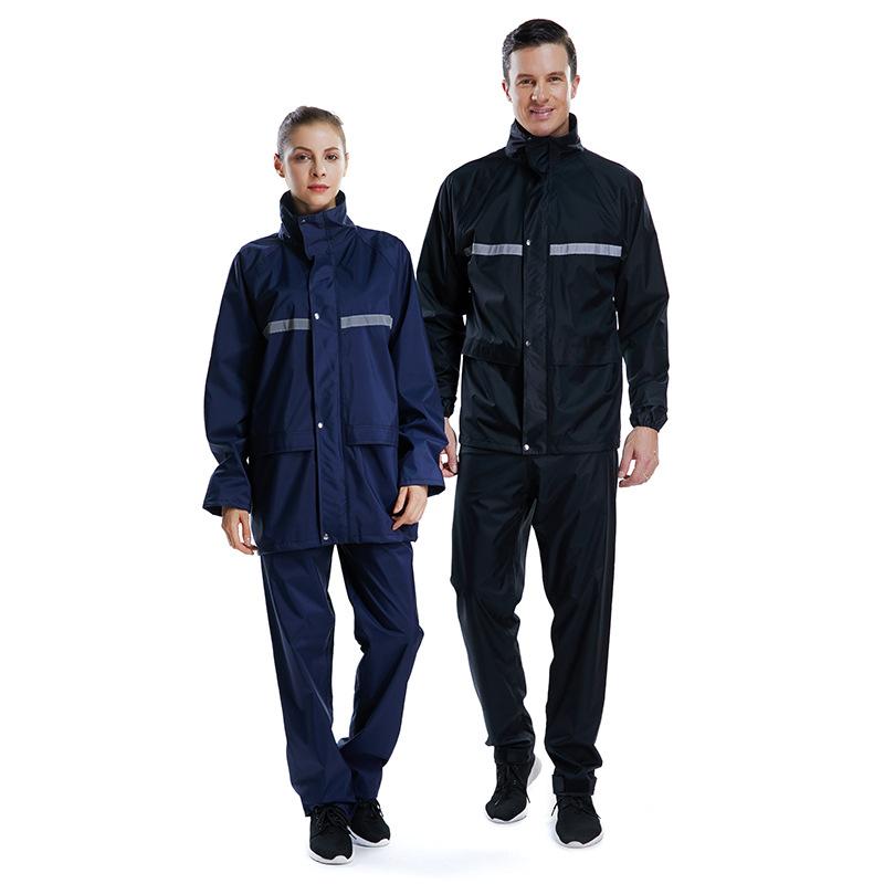 レインウェア 上下セット 男性用 女性用 厚手 バイク スクーター 自転車 運転用 防雨 防水 アウター 赤..