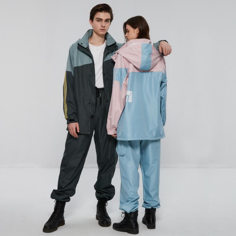レインコート 男性用 女性用 上下セット アウトドア サイクル 反射材 通気性 防水 ブラック レッド ピンク ブルー S M L XL XXL XXXL XX...