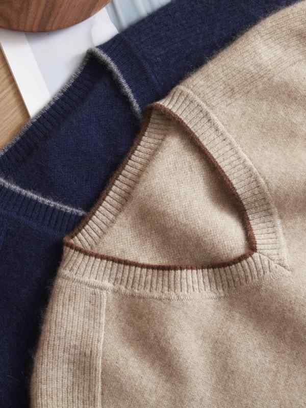 ニット メンズ 男性用 Vネック セーター カシミヤ100% 秋冬 ビジネス カジュアル 普段使い 部屋着 長袖 プルオーバー トップス 保温性 伸縮性 無地 リブ