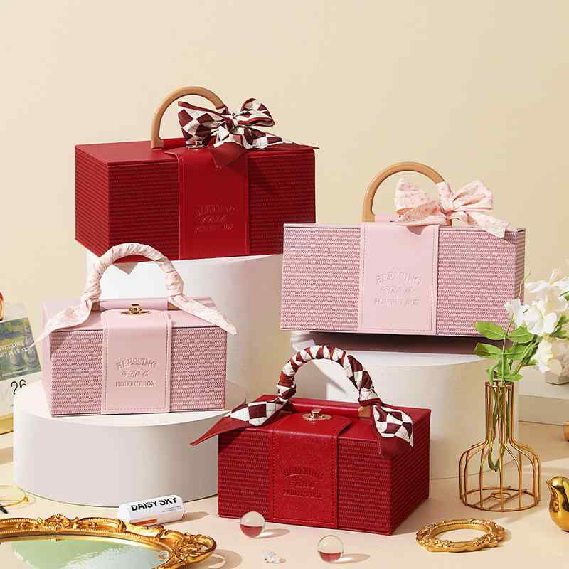 化粧ポーチ レディース 本革 レザー ハンドバッグ 結婚式 ブライダル ギフトボックス ラフィア パーテ..