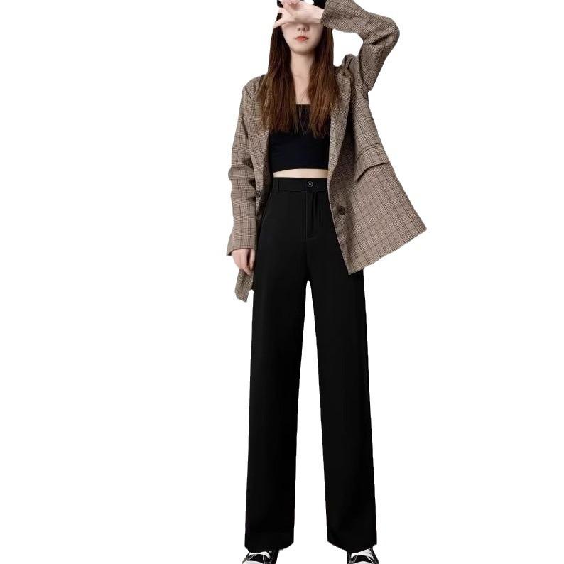 パンツ レディース 直筒パンツ ポリエステル 高見え ワイドレッグパンツ ゆったり テーパードパンツ カ..